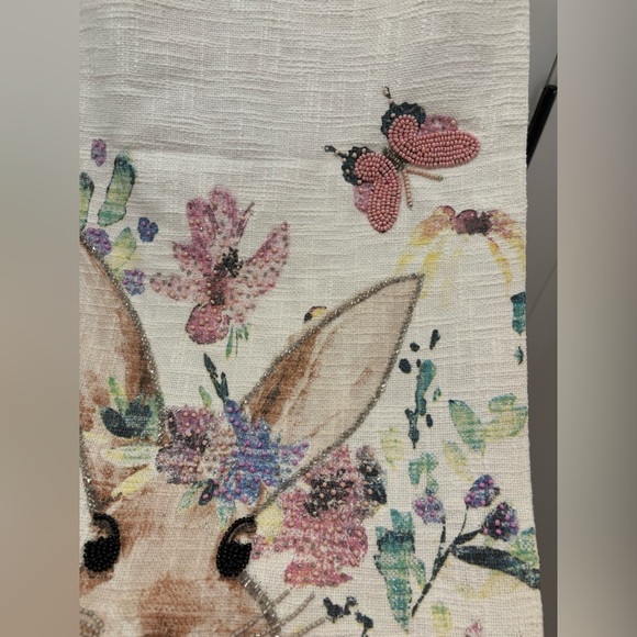 Easter Bunny Table Runner Beaded - Picture 3 of 5